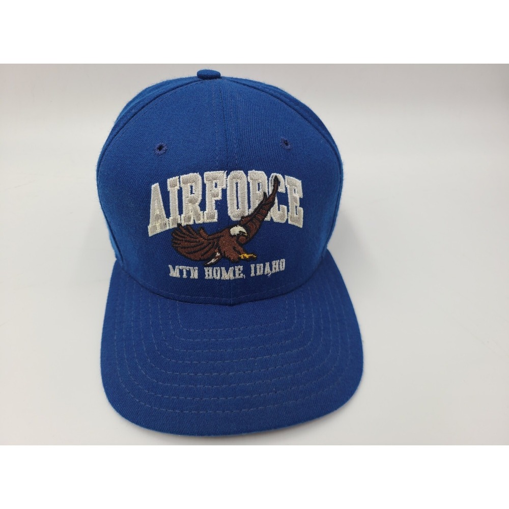 Vintage Air Force Mountain Home Idaho New Era Snapback Hat Cap United States USA